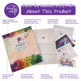 Easy Craft Paint by Number DIY Kit, 50x40cm- Beauty with Flowers