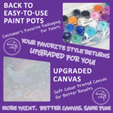 Easy Craft Paint by Number DIY Kit, 50x40cm- Beauty with Flowers