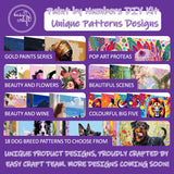 Easy Craft Paint by Number DIY Kit, 50x40cm- Beauty with Flowers