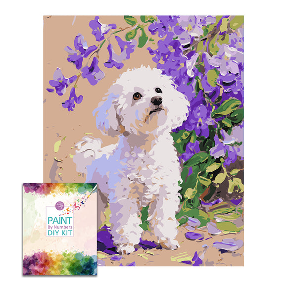 Easy Craft Paint by Number DIY Kit, 50x40cm- Dog Series 03