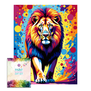 Easy Craft Paint by Number DIY Kit, 50x40cm- Colourful Big Five