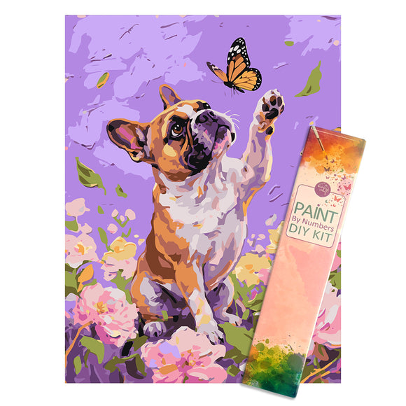 Easy Craft Paint by Number DIY Kit, 40x30cm- Dog Series 01