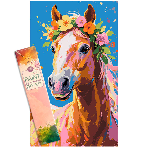 Easy Craft Paint by Number DIY Kit, 50x30cm-Wild Animals