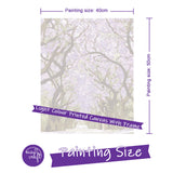 Easy Craft Paint by Number DIY Kit, 50x40cm- Various Flowers Jacaranda Blossoms(bottle)