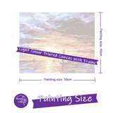 Easy Craft Paint by Number DIY Kit, 50x40cm- Sailboat in Sunset