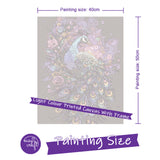 Easy Craft Paint by Number DIY Kit, 50x40cm- Beautiful Peacock