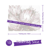 Easy Craft Paint by Number DIY Kit, 50x40cm- Beautiful Proteas Pink
