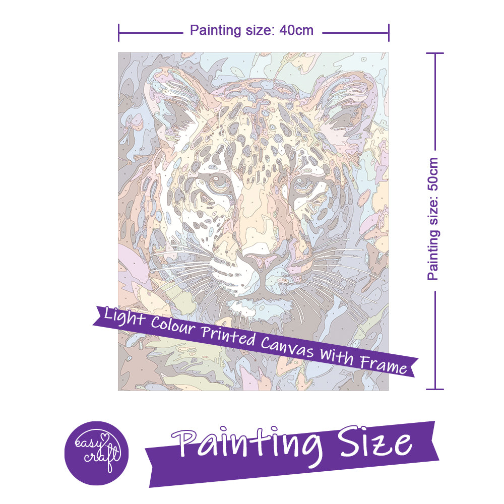 アートシアター NR １ Easy Craft Paint by Number DIY Kit, 50x40cm- Big 5 Series – Easy