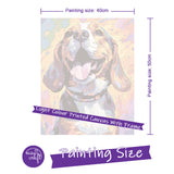Easy Craft Paint by Number DIY Kit, 50x40cm- Dogs Deagle Dog