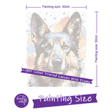 Easy Craft Paint by Number DIY Kit, 50x40cm- Dogs German Shepherd