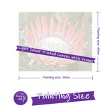 Easy Craft Paint by Number DIY Kit, 50x40cm- Protea Pink, Red, White - Red