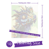 Easy Craft Paint by Number DIY Kit, 50x40cm- Rainbow Dragon