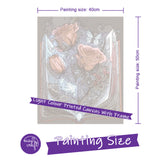 Easy Craft Paint by Number DIY Kit, 50x40cm- Rose in Book