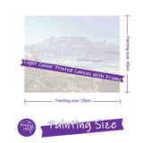 Easy Craft Paint by Number DIY Kit, 50x40cm- Table View- Aloe