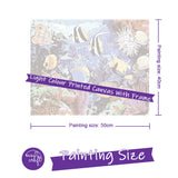 Easy Craft Paint by Number DIY Kit, 50x40cm- Tropical fish under the sea