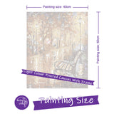 Easy Craft Paint by Number DIY Kit, 50x40cm- Walking in Woods Chair