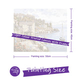 Easy Craft Paint by Number DIY Kit, 50x40cm- Water Town