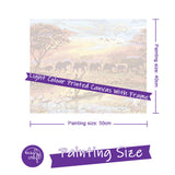 Easy Craft Paint by Number DIY Kit, 50x40cm- Wild Africa