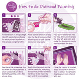 Diamond Painting DIY Kit,Full Drill, 30x30cm - Cat