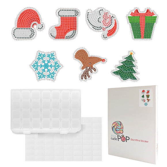 Diamond Painting Stickers- Christmas Series T020 with 28-Slot Box