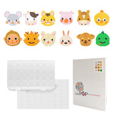 Diamond Painting Stickers-Animal Series - Animal T042 with 28-Slot Box