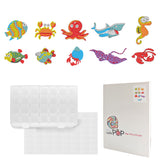 Diamond Painting Stickers-Animal Series - Ocean Animal T016 with 28-Slot Box