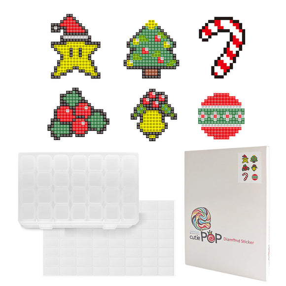 Diamond Painting Stickers- Christmas Series T005 with 28-Slot Box