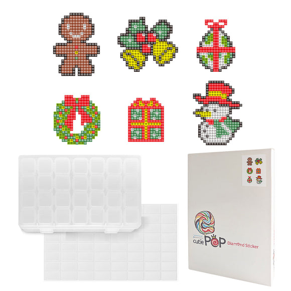 Diamond Painting Stickers- Christmas Series T006 with 28-Slot Box