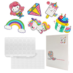 Diamond Painting Stickers- Mermaid Unicorn LDZ0002