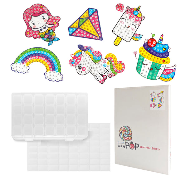 Diamond Painting Stickers- Mermaid Unicorn LDZ0002
