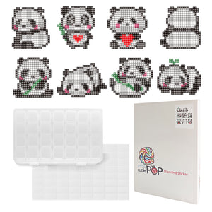 Diamond Painting DIY Sticker - Pandas