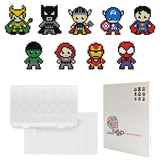 Diamond Painting DIY Sticker - Cartoon - Heroes T002 with 28-Slot Box
