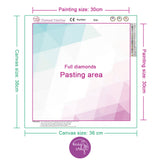 Diamond Painting DIY Kit,Full Drill, 30x30cm - Dog