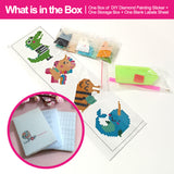 Diamond Painting Stickers-Animal Series - Animal T023 with 28-Slot Box