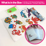 Diamond Painting Stickers-Animal Series - Ocean Animal T016 with 28-Slot Box