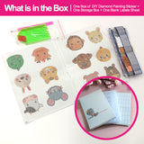 Diamond Painting Stickers-Animal Series - Animal T042 with 28-Slot Box