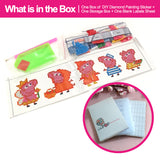 Diamond Painting DIY Sticker - Cartoon - Peppa Pig T001 with 28-Slot Box