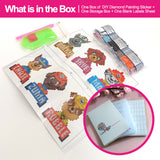 Diamond Painting DIY Sticker - Cartoon - Paw Patrol T009 with 28-Slot Box