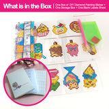 Diamond Painting Stickers- Cute desserts Series - Ice Creams T027 with 28-Slot Box
