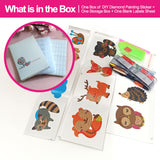 Diamond Painting Stickers-Animal Series - Animal T015 with 28-Slot Box