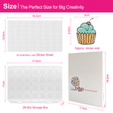 Diamond Painting Stickers- Cute desserts Series - Sweet Treats LD135 with 28-Slot Box