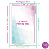Diamond Painting DIY Kit,Full Drill, 50x30cm- Beautiful Coast Town