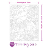 Easy Craft Paint by Number DIY Kit, 50x40cm- Little Pig in Sunflower