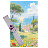 Diamond Painting DIY Kit,Full Drill, 50x30cm- Beautiful Coast Town