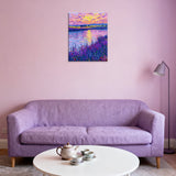 Easy Craft Paint by Number DIY Kit, 50x40cm- Beautiful Purple Lake