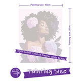 Easy Craft Paint by Number DIY Kit, 50x40cm- Beauty with Flowers