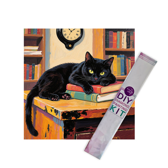 Diamond Painting DIY Kit,Full Drill, 30x30cm - Cat