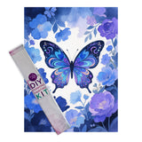 Diamond Painting DIY Kit,Full Drill, 40x30cm- Butterfly