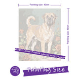 Easy Craft Paint by Number DIY Kit, 50x40cm- Dog Series 02