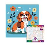 Easy Craft Paint by Number Kids DIY Kit, 20x20cm - Dogs